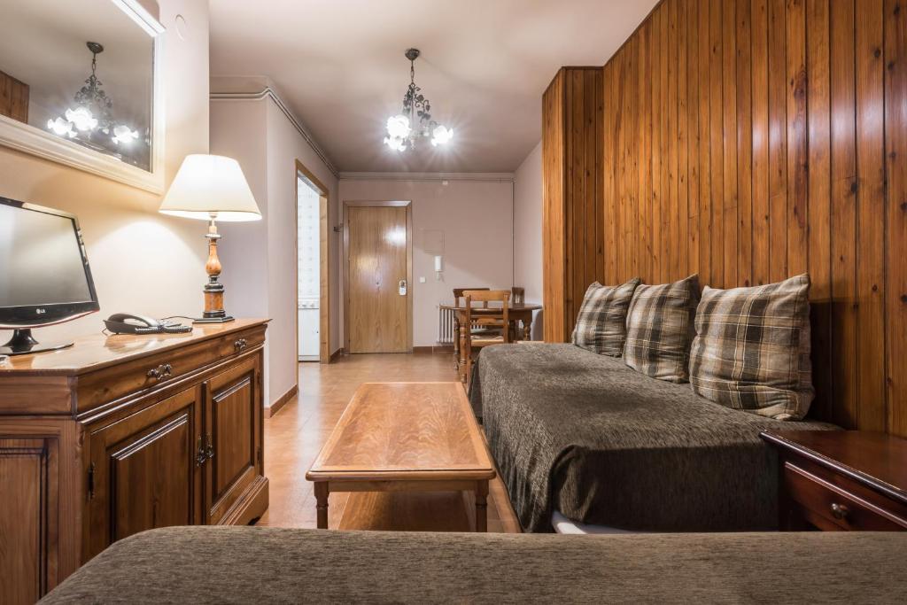 Kuchyň nebo kuchyňský kout v ubytování Riu Nere Mountain Apartments