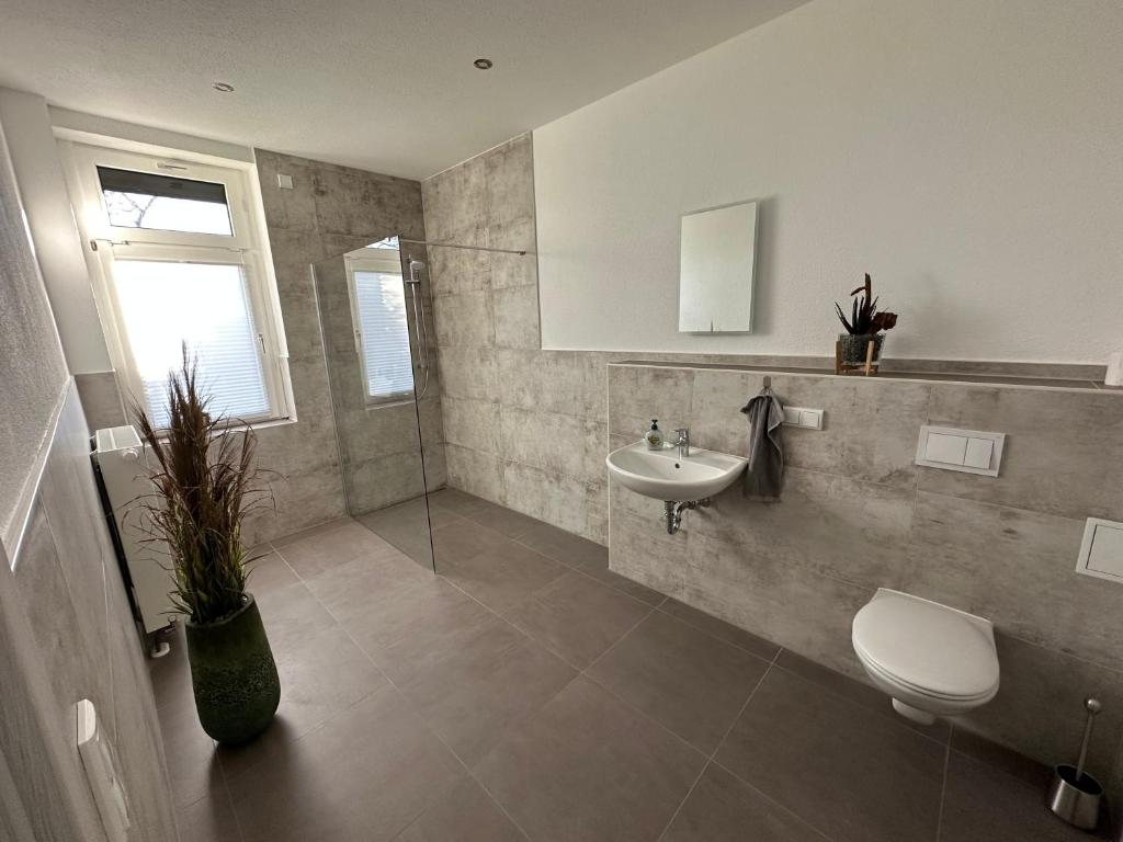 Pension Am Stadtrand Zerbst - Chambre Double Avec Salle De Bain Privée