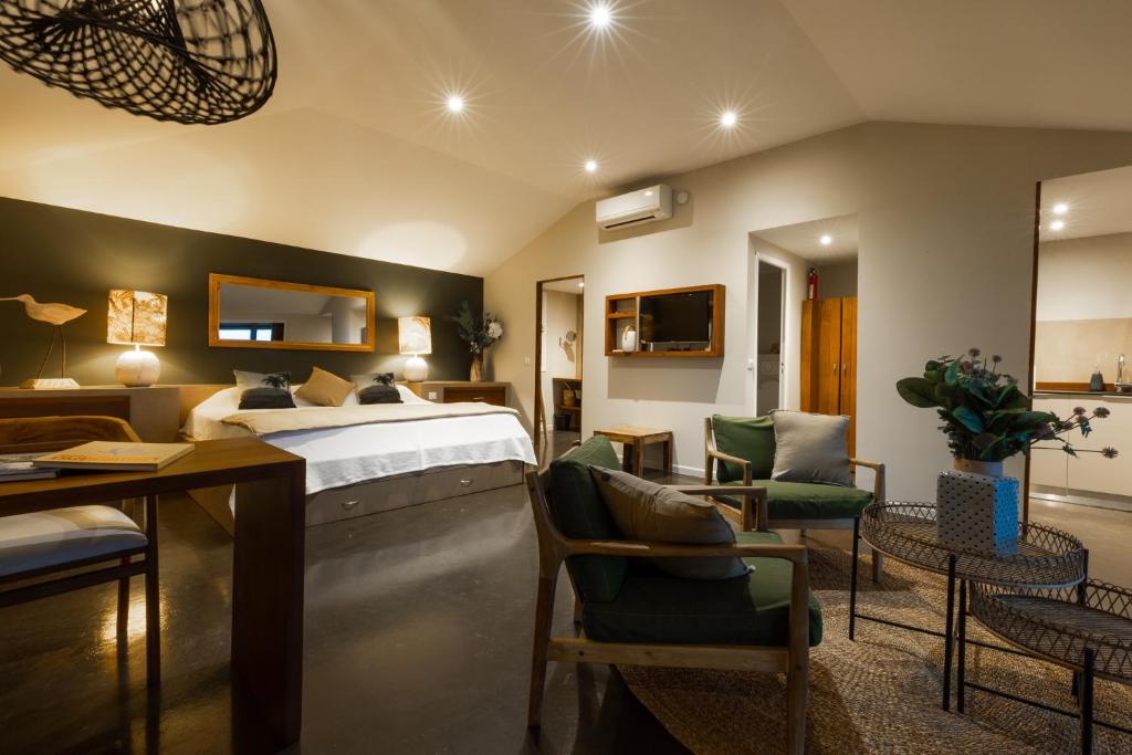 Posezení v ubytování Karibuni Boutique Hotel