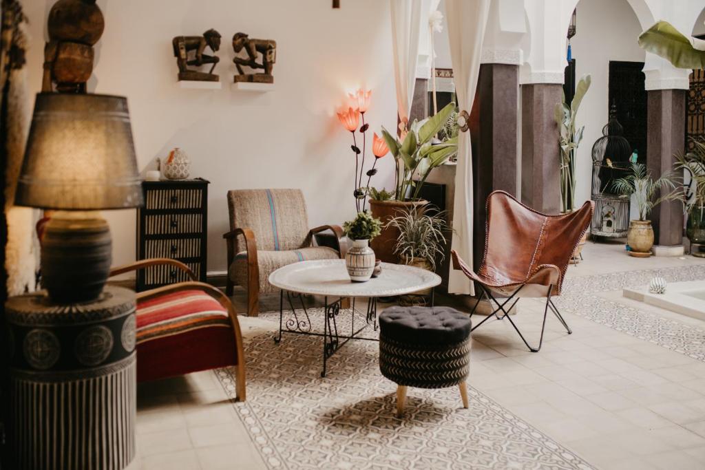 Area soggiorno di Riad Alnadine