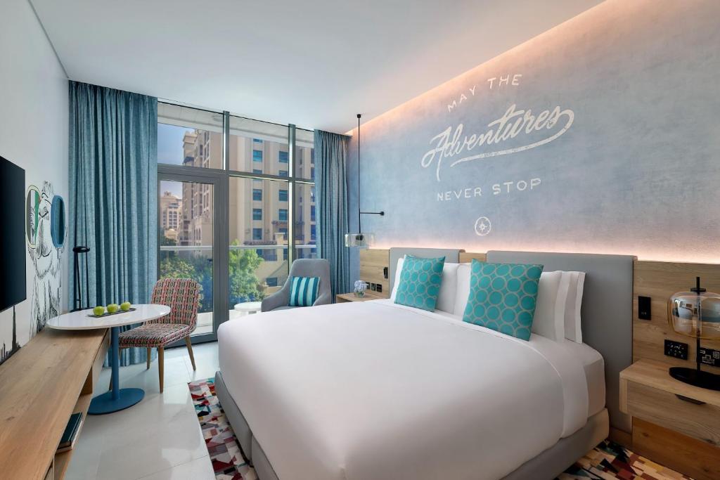 
Superior Room with Balcony, Beach & Rooftop Infinity Pool Access, Kids Club Access  ,Shuttle to Mall Of Emirates
