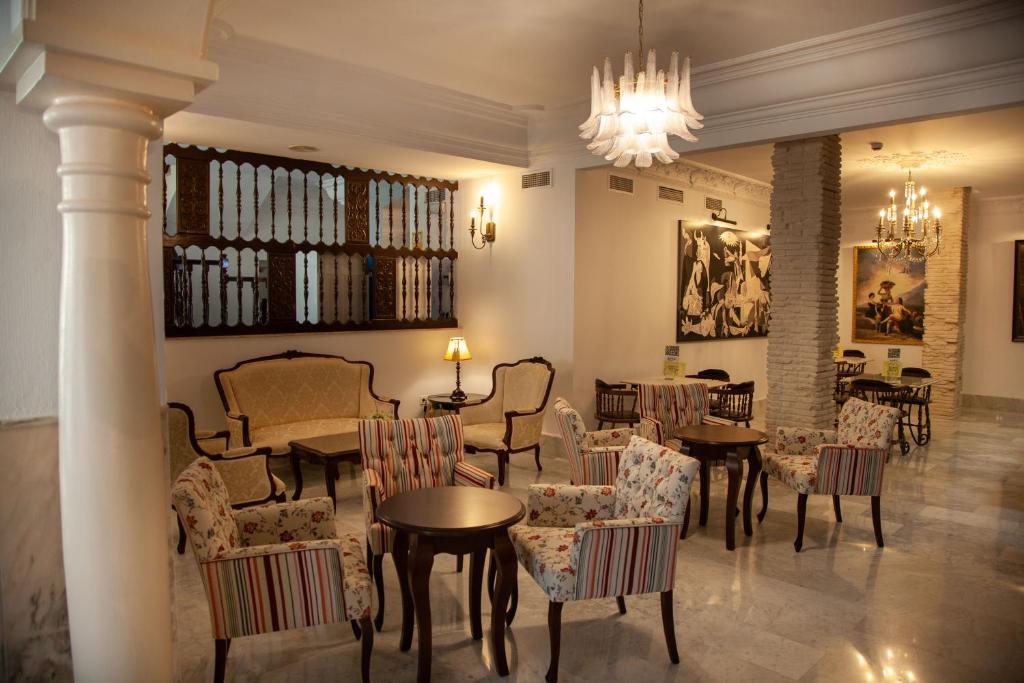 A seating area at Arcos de Montemar