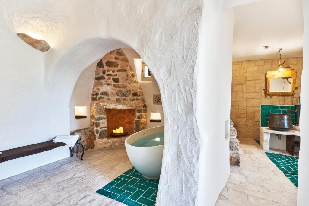 Kopalnica v nastanitvi Trulli OraziO