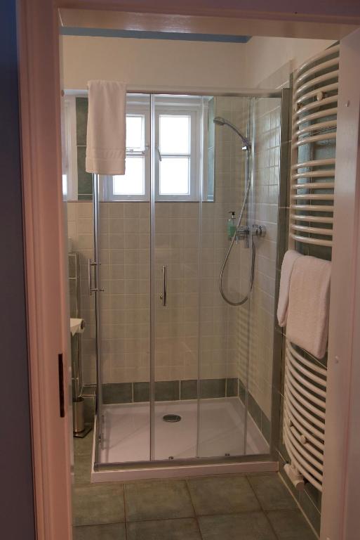 Koupelna v ubytování Hotel Schäferhof