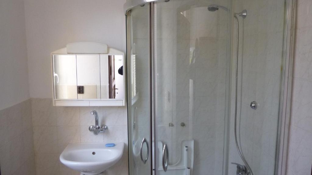 Koupelna v ubytování Apartmanovy byt pri Zubačke
