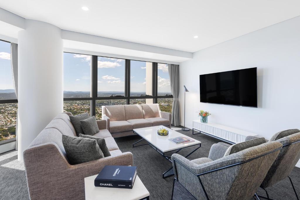 Meriton Suites Herschel Street, Brisbane - Suite De Altura De Tres Dormitorios