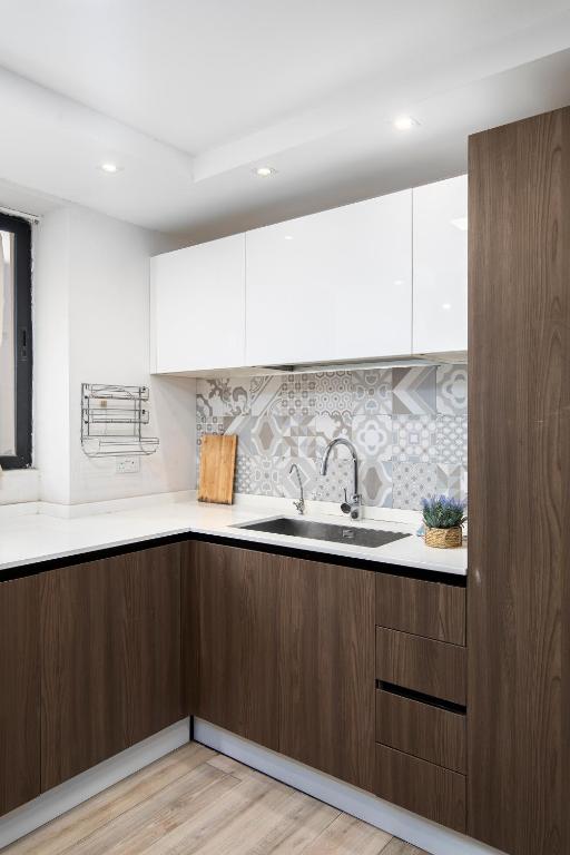Kuchyň nebo kuchyňský kout v ubytování Luxury Msida Circle Suites