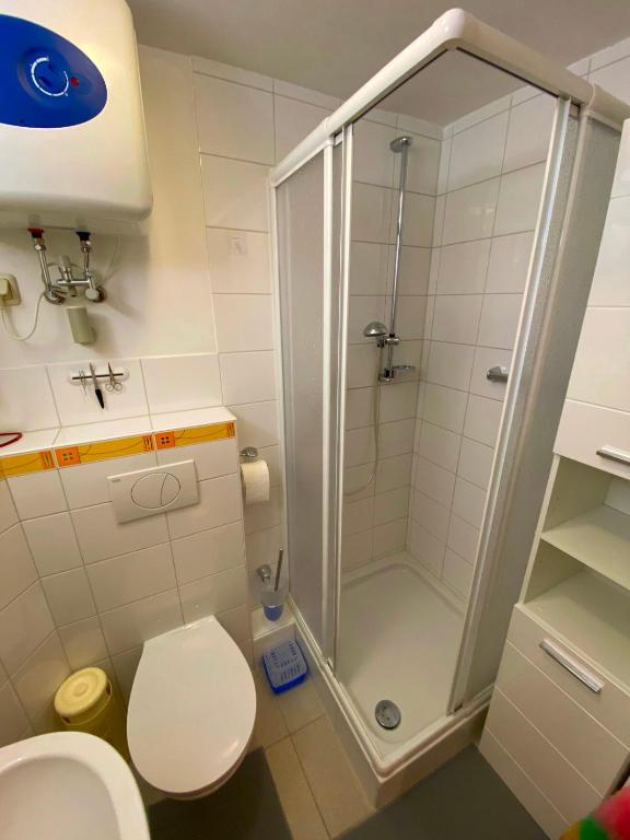 Koupelna v ubytování Ferienhaus Greiz