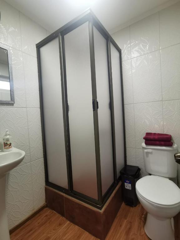 Un baño de Cabañas Pidén