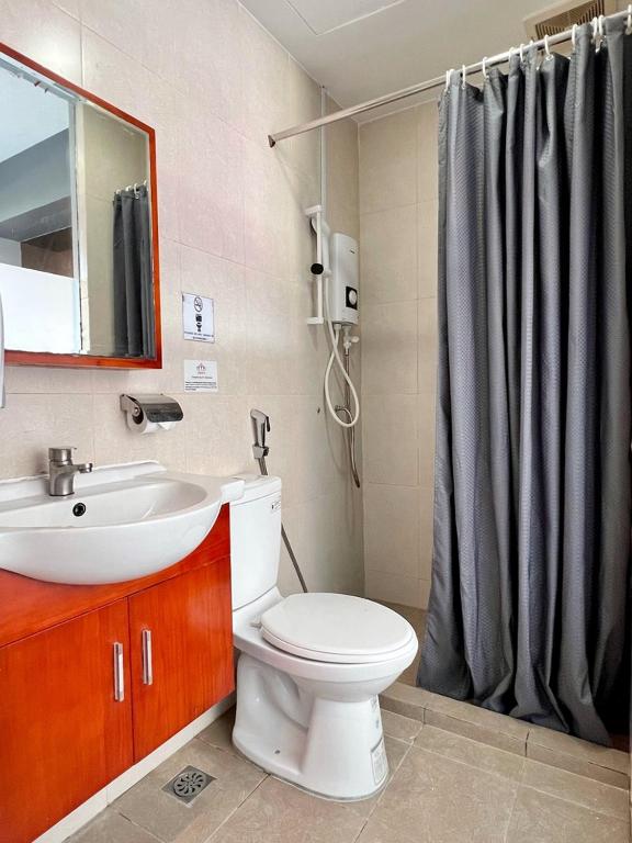 Koupelna v ubytování Bayu 23 Hotel
