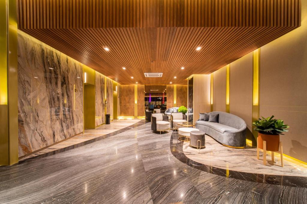 Posezení v ubytování Pentacity Hotel Balikpapan