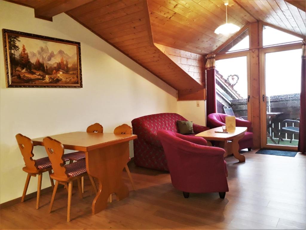 Posezení v ubytování Romantik Appartements