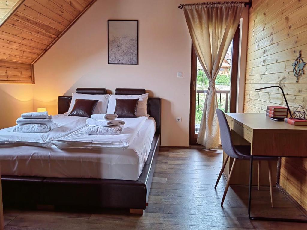 Krevet ili kreveti u jedinici u okviru objekta Rustic dream MIA