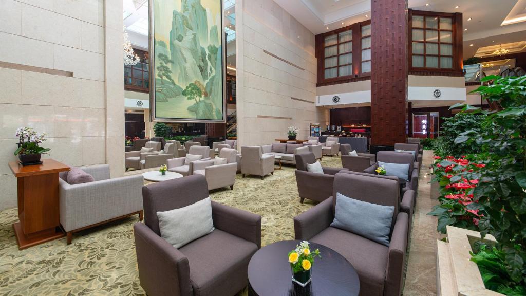 Posezení v ubytování Binbei Yiho Hotel