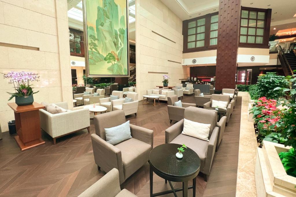 Posezení v ubytování Binbei Yiho Hotel