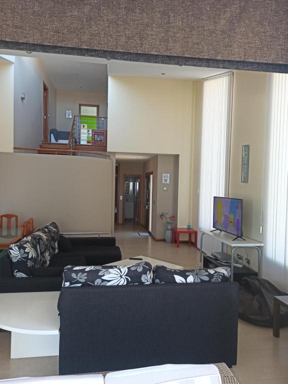 TV a/nebo společenská místnost v ubytování Casa Rouxique