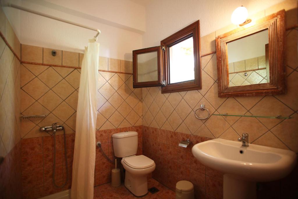 Koupelna v ubytování Sun Accommodation