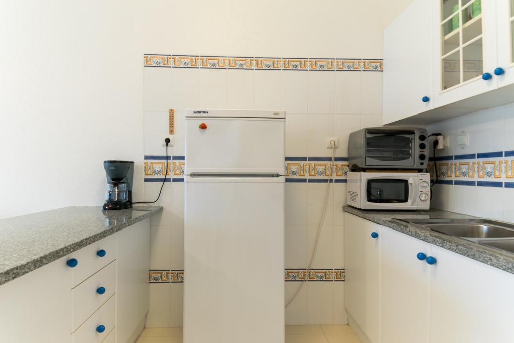 Kuchyň nebo kuchyňský kout v ubytování Akisol Porches White