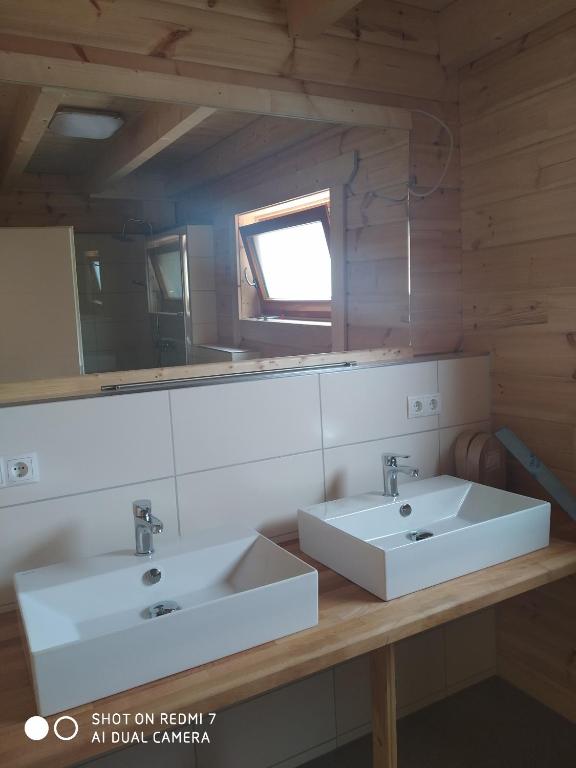 Koupelna v ubytování Felsenlandblick