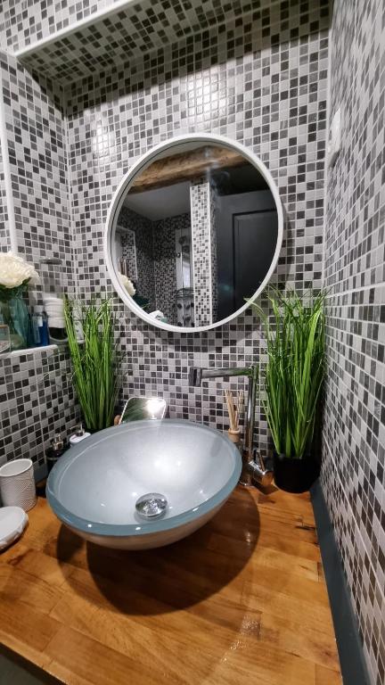 Kúpeľňa v ubytovaní Stone studio