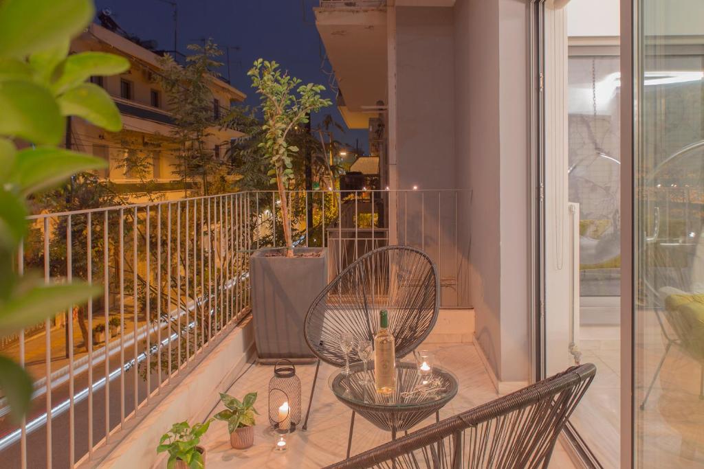 Balkón nebo terasa v ubytování Living Stone Bronze