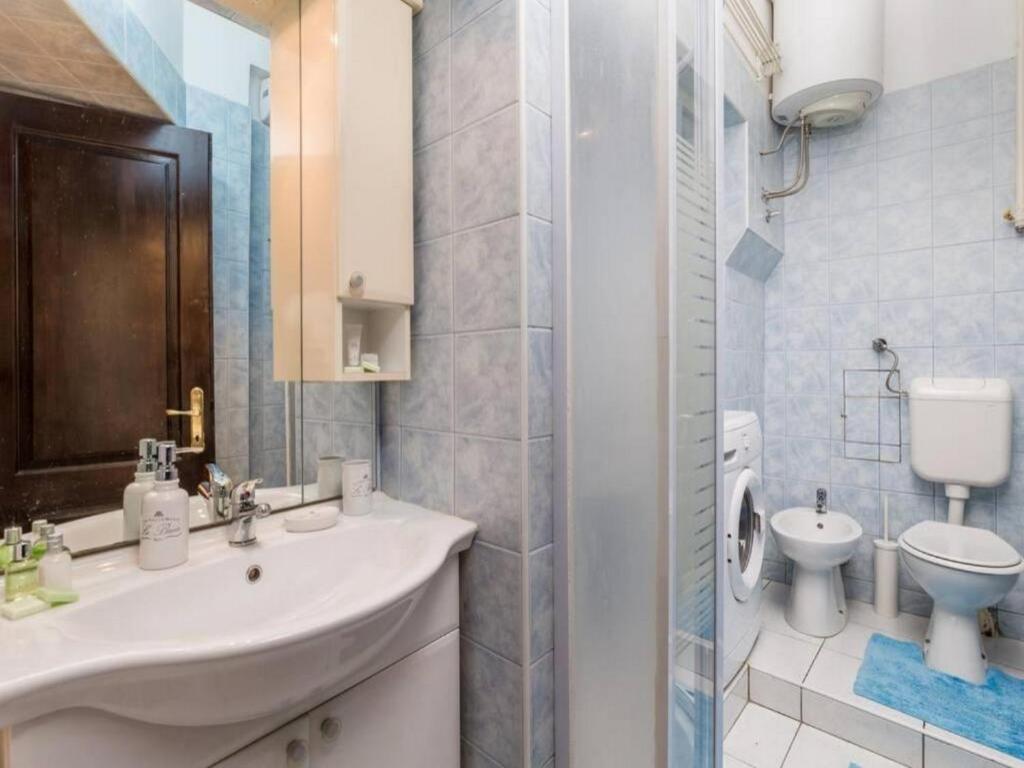 Koupelna v ubytování Apartman KARESA -Rijeka