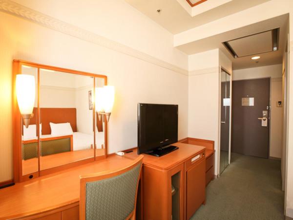 TV a/nebo společenská místnost v ubytování Hotel Tetora Otsu Kyoto