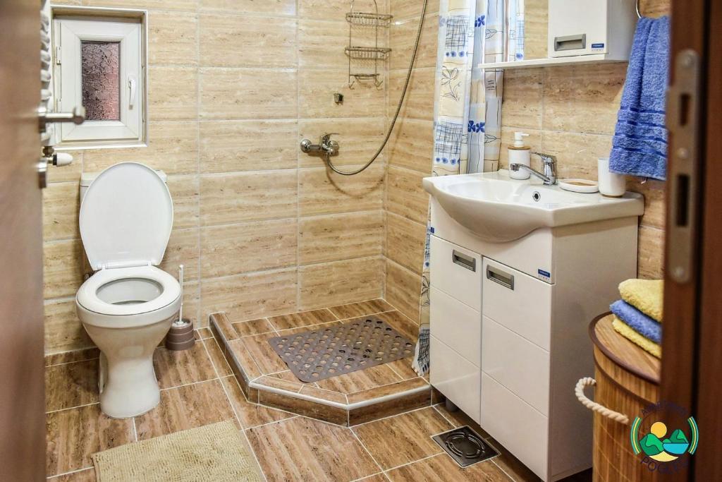 Koupelna v ubytování Apartman Pogled Arilje