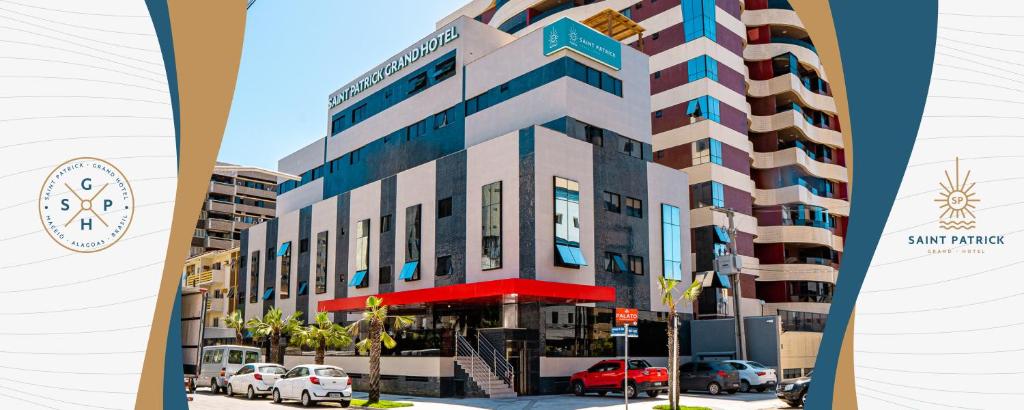 una representación de un edificio en una calle de la ciudad en Saint Patrick Grand Hotel en Maceió