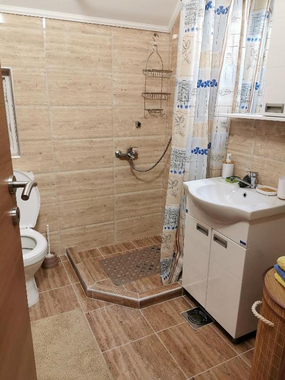 Koupelna v ubytování Apartman Pogled Arilje
