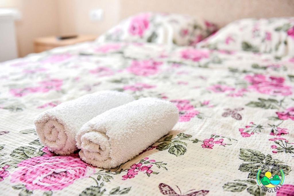 Postel nebo postele na pokoji v ubytování Apartman Pogled Arilje