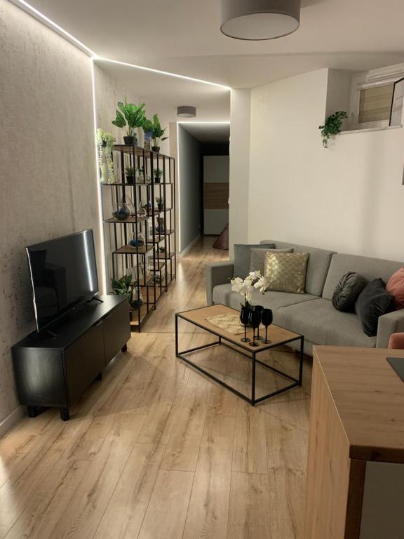 Posedenie v ubytovaní Moderno Apartament