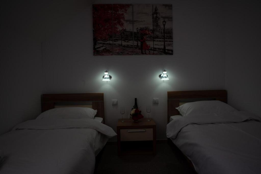 Postel nebo postele na pokoji v ubytování Restoran Mijajlovic