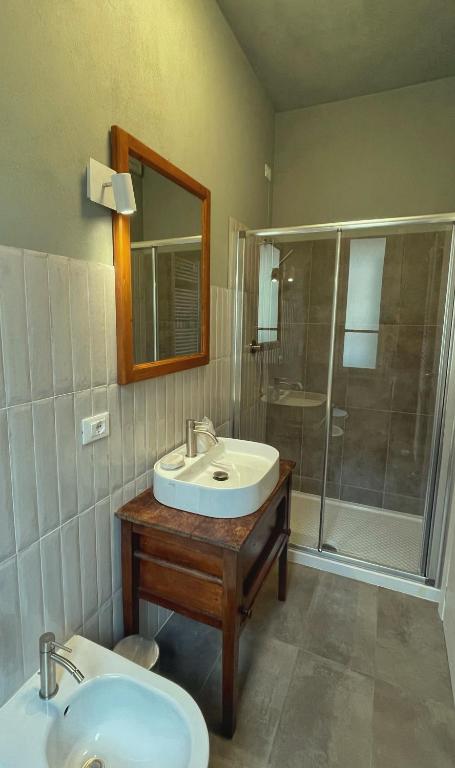 Koupelna v ubytování Agriturismo Agagin