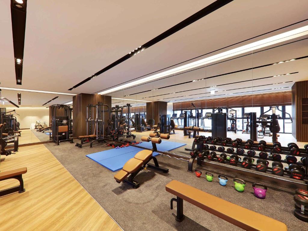 Fitness centrum a/nebo fitness zařízení v ubytování Mercure Ambassador Ulsan