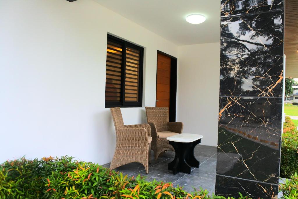Posezení v ubytování Aurora Villas and Cabin Resort
