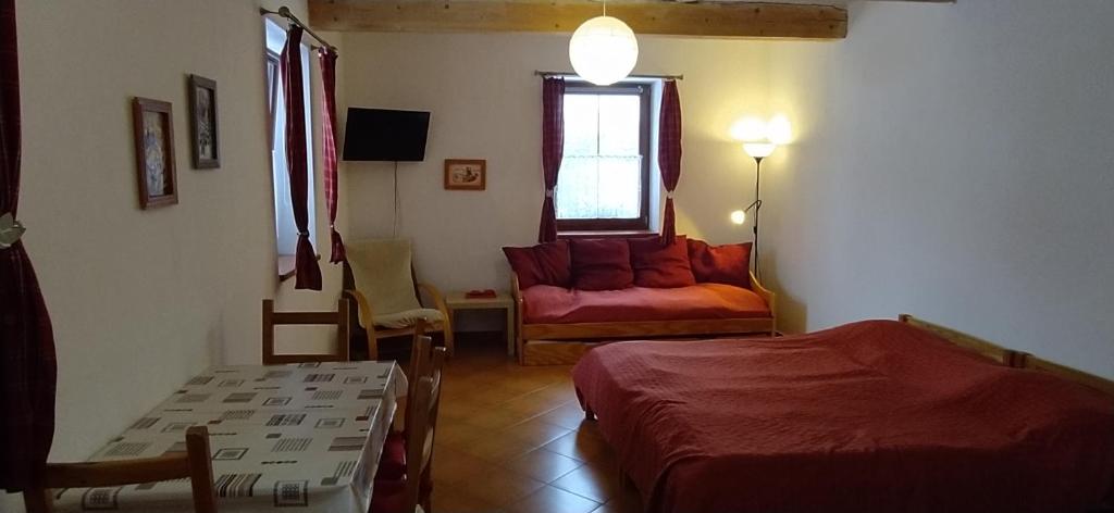 Postel nebo postele na pokoji v ubytování Apartments Anna