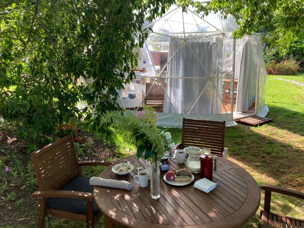 Zahrada ubytování Flowerhaven - glamping dome