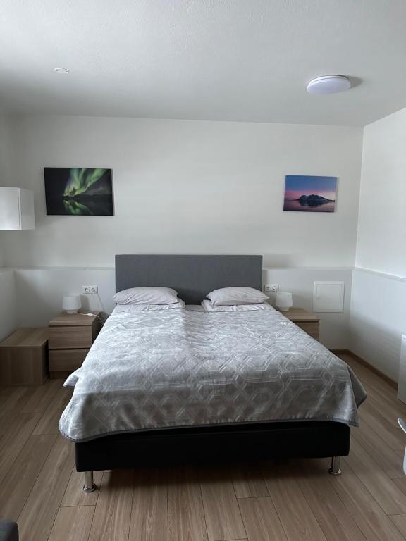 Postel nebo postele na pokoji v ubytování Helgrindur Guesthouse