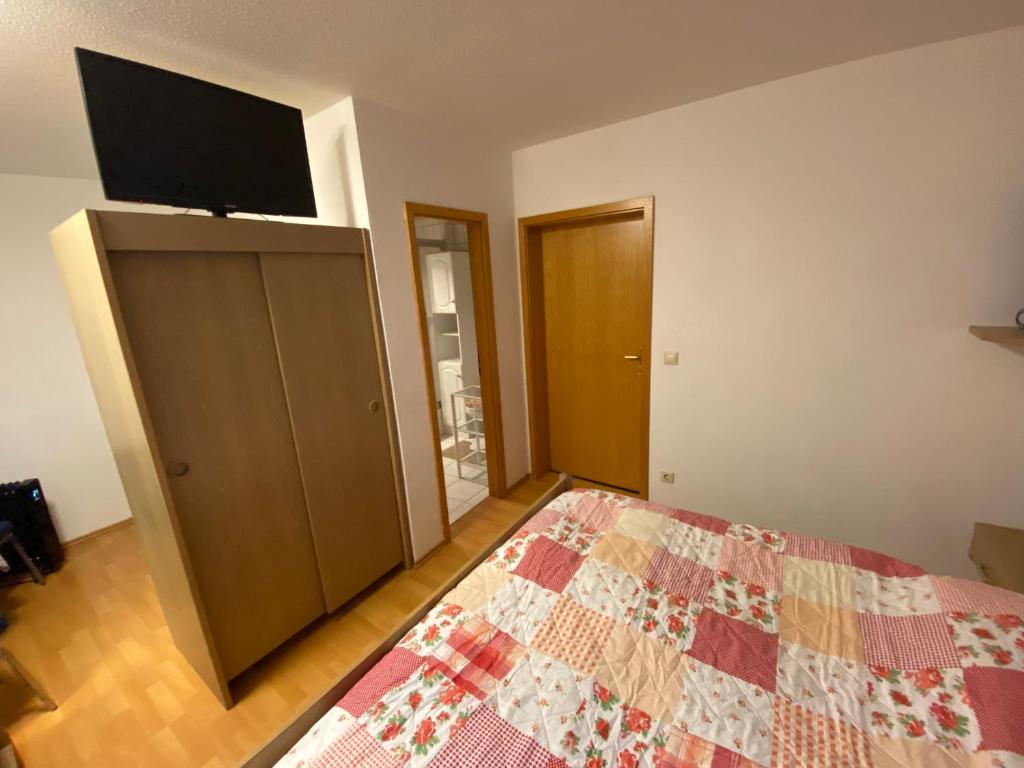 Postel nebo postele na pokoji v ubytování Hotel Bielatal