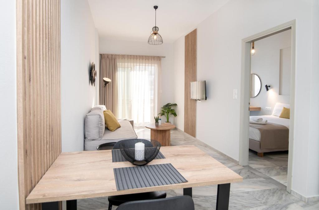 Postel nebo postele na pokoji v ubytování Mardinik Hotel Apartments