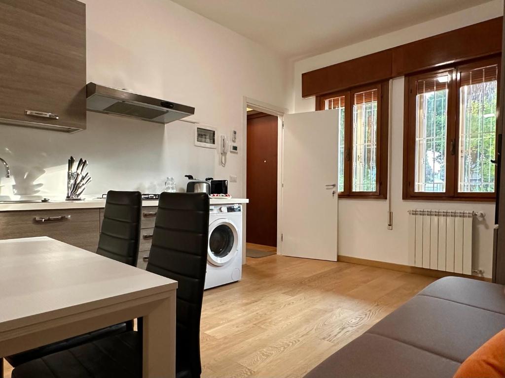 A kitchen or kitchenette at Eclectic Space Padova two apartments