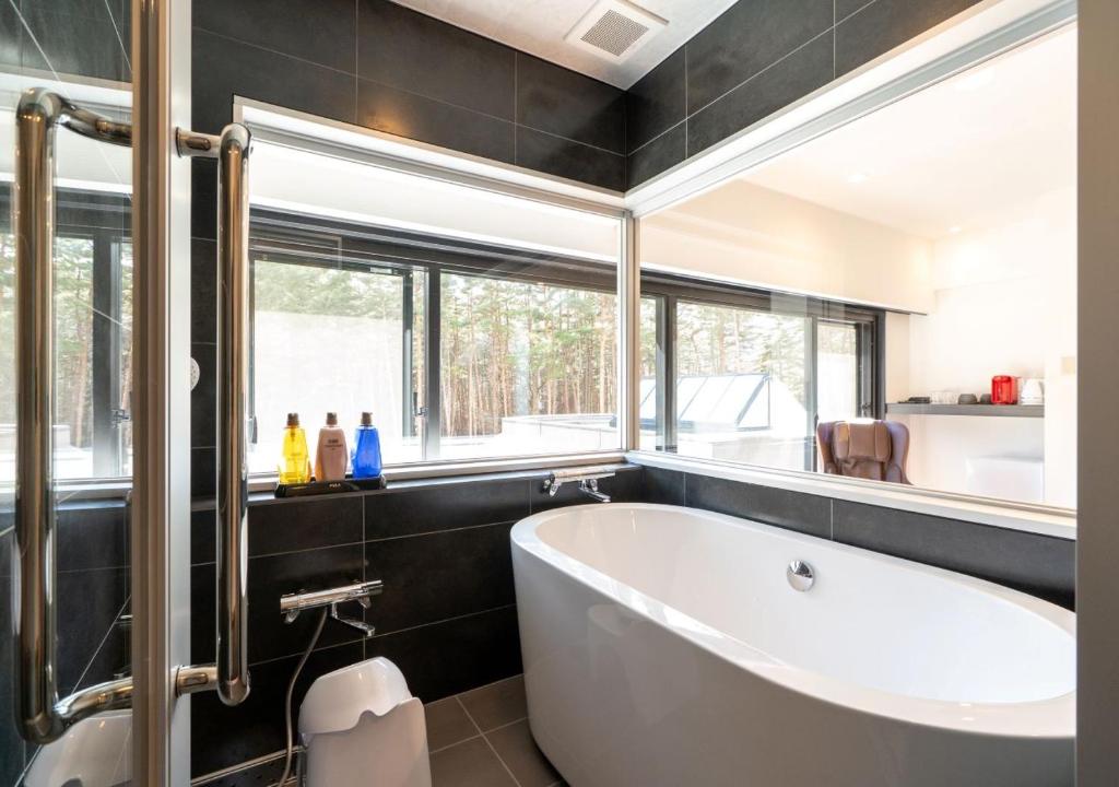 Koupelna v ubytování Yatsugatake Hotel Fuuka