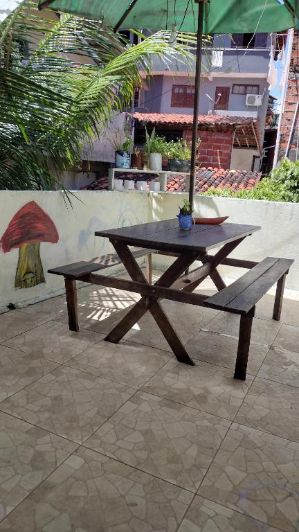 Patio nebo venkovní prostory v ubytování Hostel FreeDive Inn