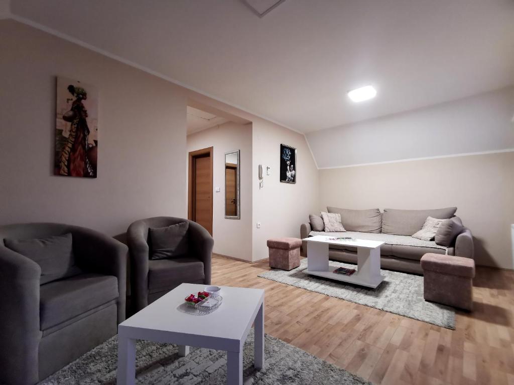 Posezení v ubytování Apartman Pogled Arilje