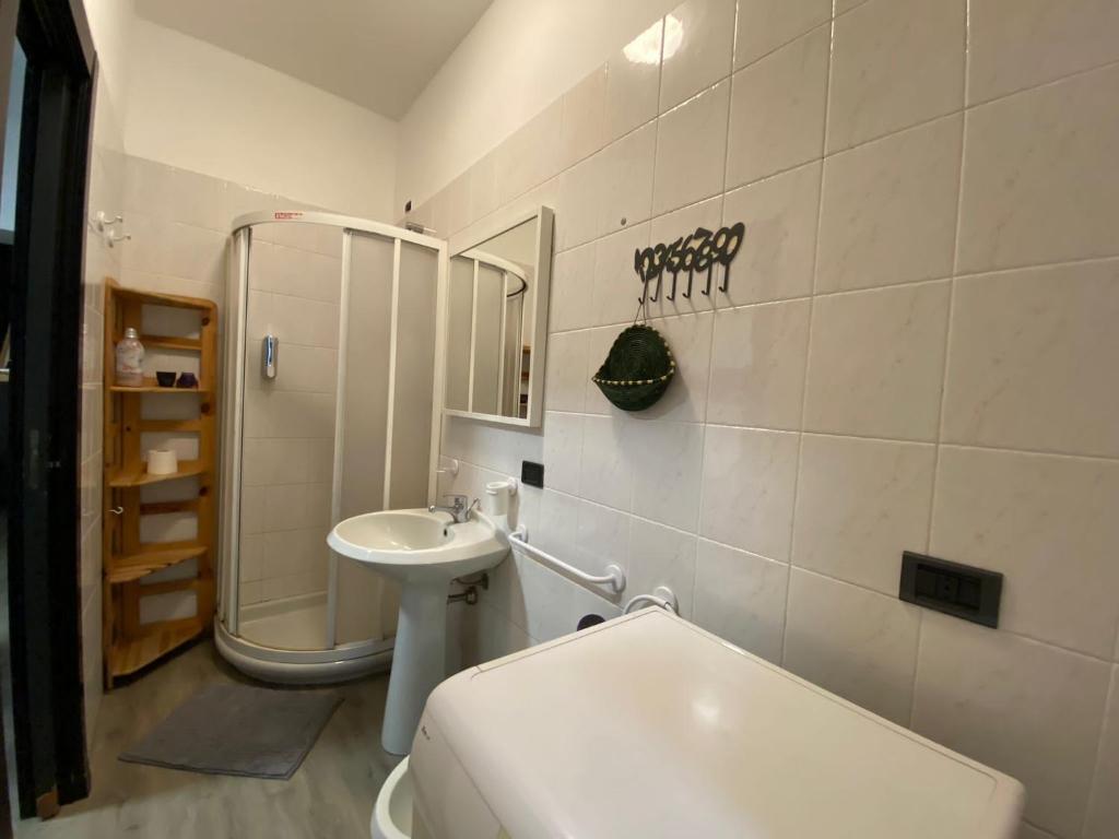 Kúpeľňa v ubytovaní Trilocale in Piazza Duomo