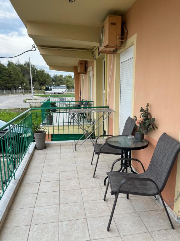 Balkón nebo terasa v ubytování Pinpoint Rooms