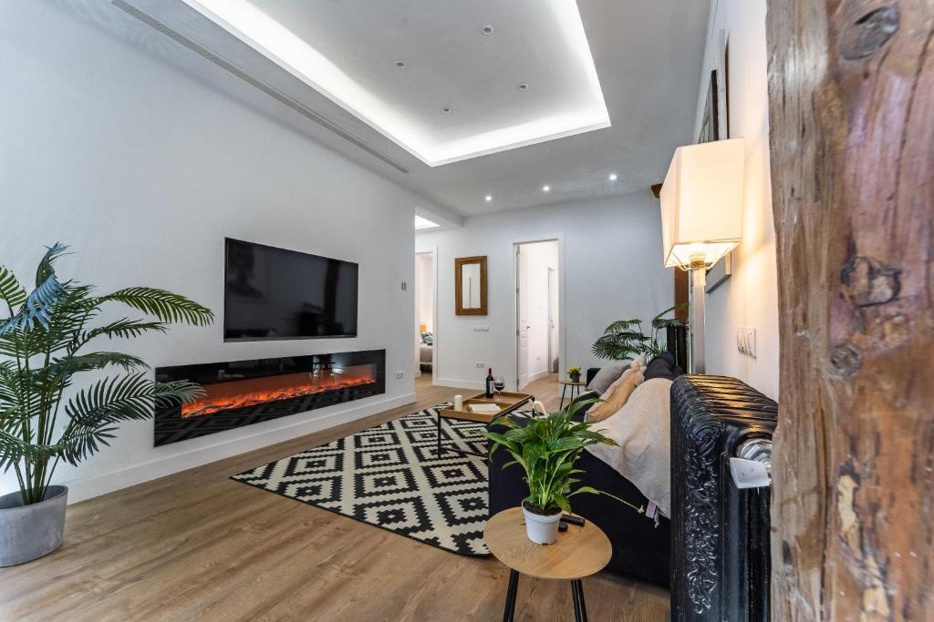 A television and/or entertainment centre at Premium Apartment La Latina