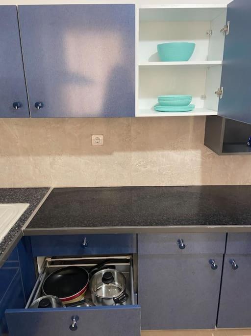 Kuchyň nebo kuchyňský kout v ubytování Nefeli Β1 apartment