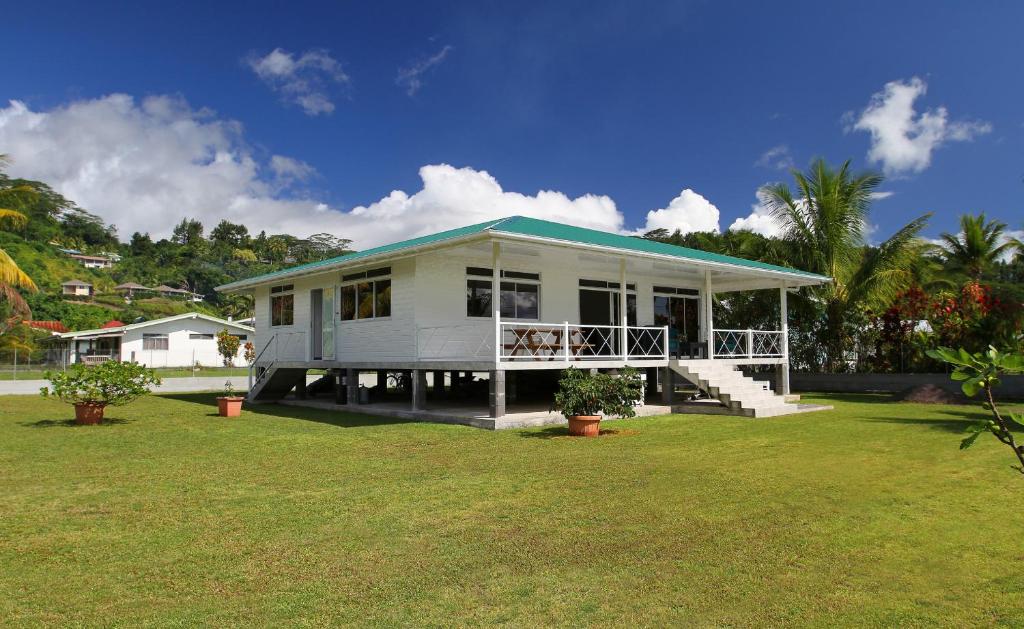 Zahrada ubytování RAIATEA - Fare Te Hanatua